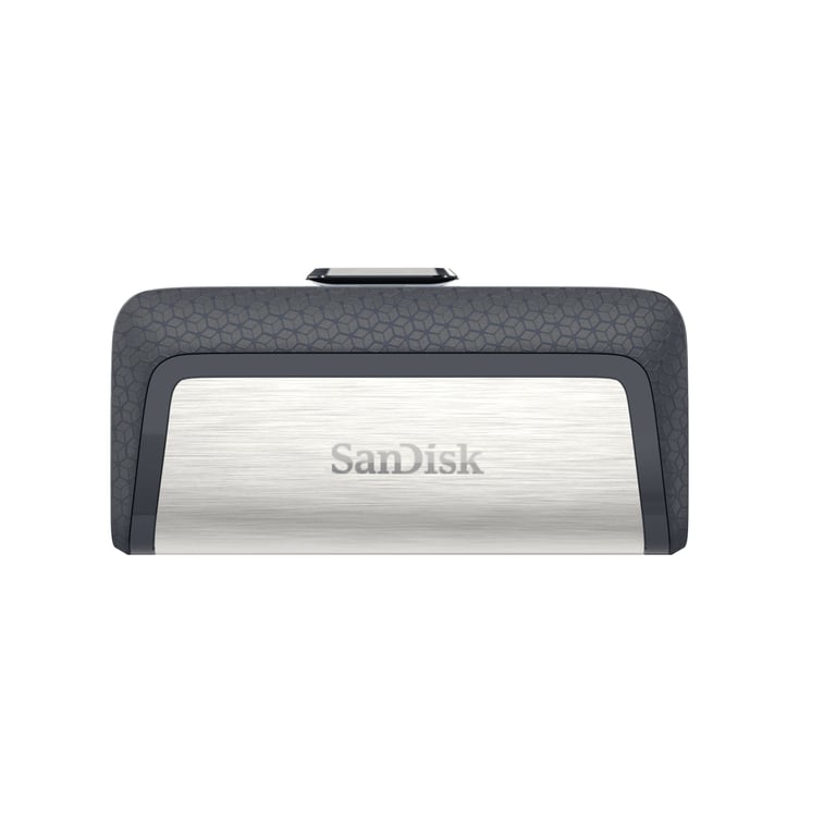 SanDisk Drive USB Ganda Ultra Tipe-C 256 GB lecteur USB flash 256 Go USB Type-A / USB Type-C 3.2 Gen 1 (3.1 Gen 1) Gris, Argent - Neuf