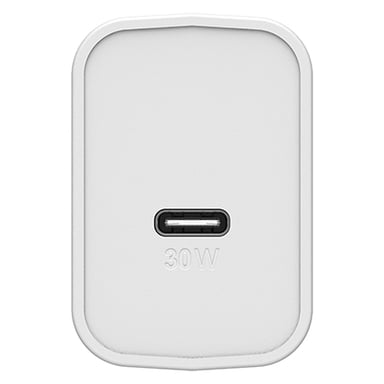 OtterBox EU Wall Charger 30W GaN - 1X USB-C 30W USB-PD, Cloud Dust White