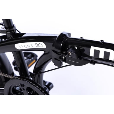 Bicicleta Plegable Urbana LIGHT 20'' Negra , aluminio, SHIMANO 7v.
