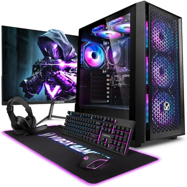 Vibox PC Gamer Complet - Ryzen 3 3200G, Graphiques intégrés, 16 Go RAM, 1 To SSD, Windows 11, WiFi 6 + Bluetooth 5.4