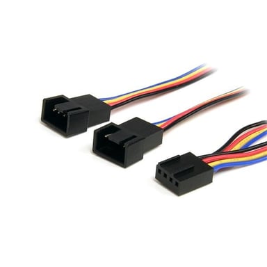 StarTech.com Cable divisor de alimentación de ventilador de 4 clavijas 31cm -F/M