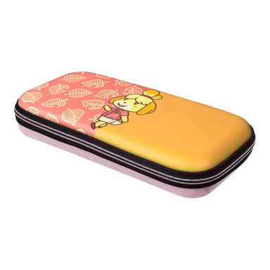 Funda robusta Slim Deluxe Animal Crossing Nintendo Isabelle Naranja, Rosa