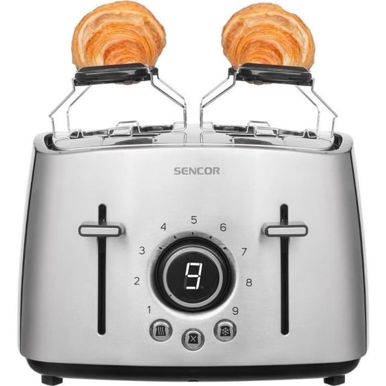 Grille-Pain Sencor STS 5070SS – 4 Fentes, 1600 W, Acier Inoxydable - vue 4