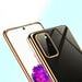 Coque Chrome Silicone pour ''SAMSUNG Galaxy S20'' Contour Transparente Bumper Protection Gel Souple