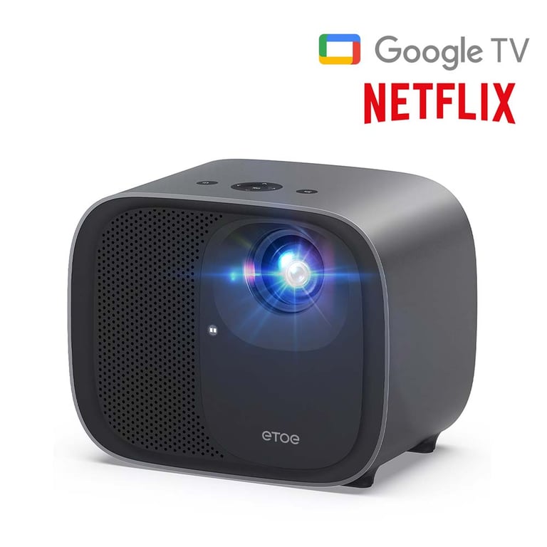 Etoe Projecteur E3 Pro FullHD 600 Lumens 200" LED LCD Smart TV Android Portable Noir - vue 3