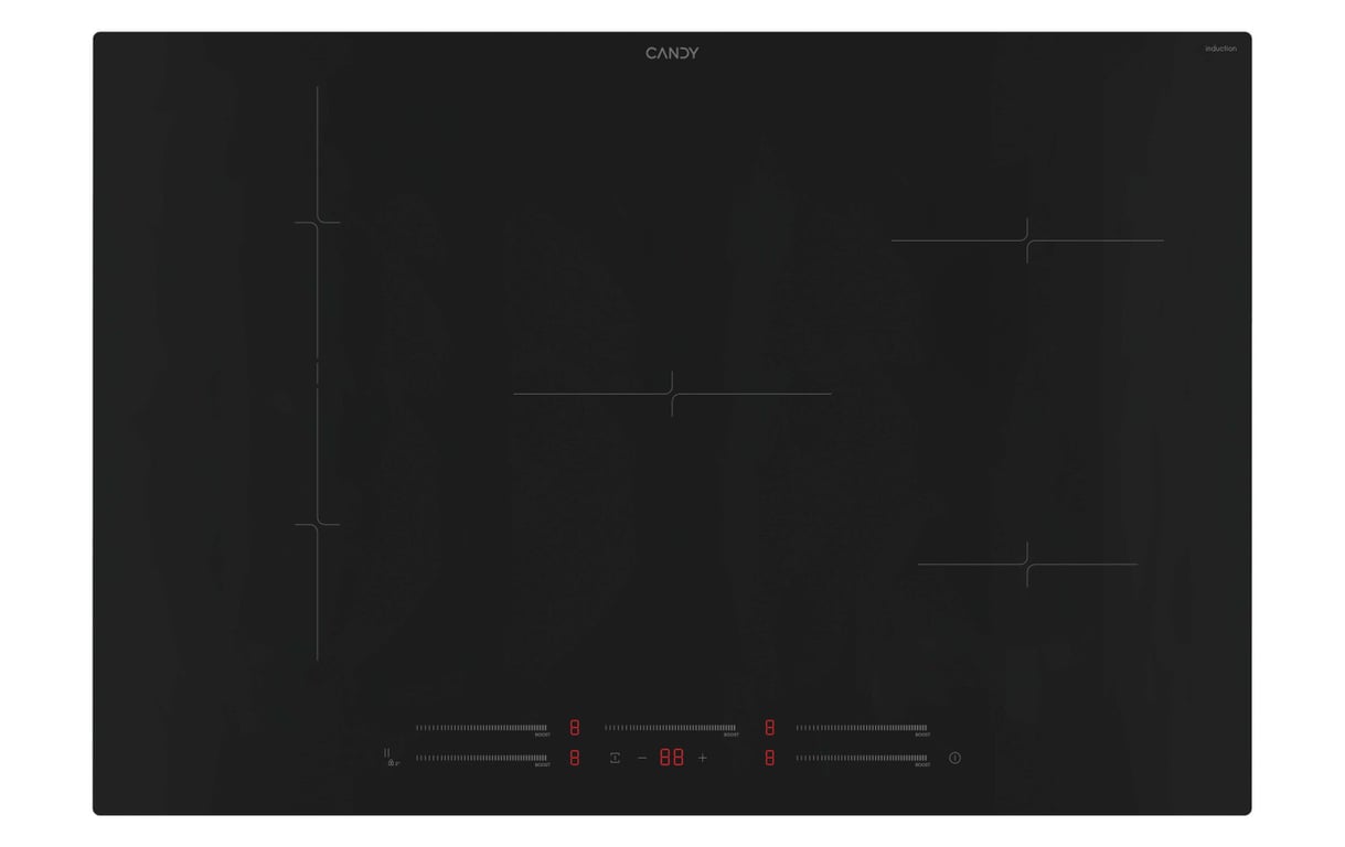 Candy Moderna CIE854MCBB Intégré 80 cm Plaque avec zone à induction 5 zones