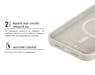 Coque renforcée MagSafe iPhone 17 Pro SILICONE 2m Blanc + Garantie à vie Force Case
