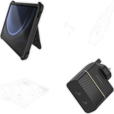 Étui OtterBox Defender pour Samsung Galaxy Tab S9 FE - Protection multicouche - Noir