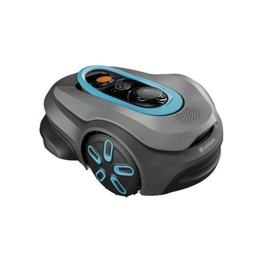 Cortacésped robot GARDENA smart SILENO sense 600 GPS-RTK + AI Vision hasta 600 m² sin cable Negro y gris