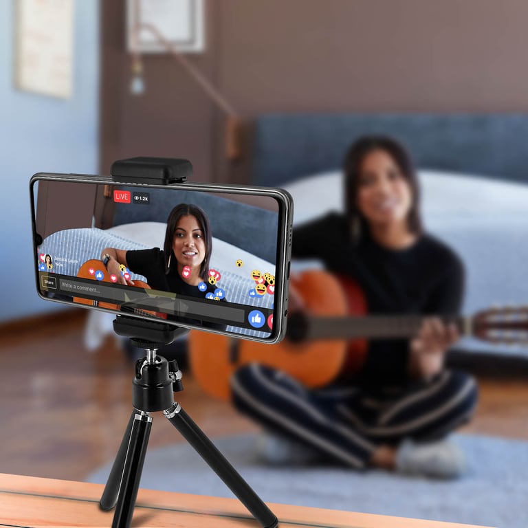 Mini Trépied Rotatif 360° Smartphone Largeur 51 à 85mm HD 3053 LinQ Neuf - vue 3