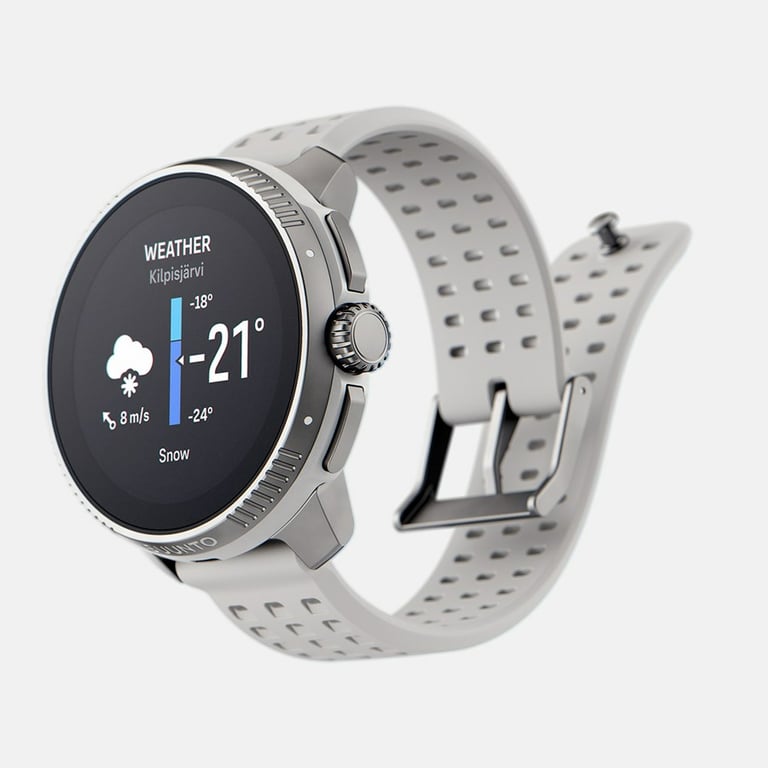 Suunto Race (GPS) Boitier de 49 mm AMOLED, Blanc - Neuf