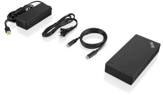 Lenovo 40AS0090EU station d'accueil Avec fil USB 3.2 Gen 1 (3.1 Gen 1) Type-C Noir