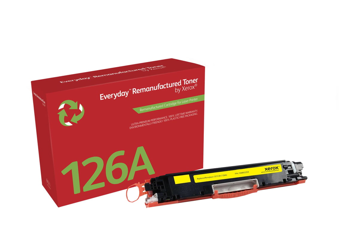 Xerox Yellow Toner Cartridge equivalent to HP 126A for use in HP CLJ Pro CP1025 CP1025NW - Neuf