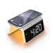 Despertador digital Jupiter con cargador inalámbrico - Luz de alarma - Luz nocturna - Cargador Qi - Blanco (HCG019QI-WA)