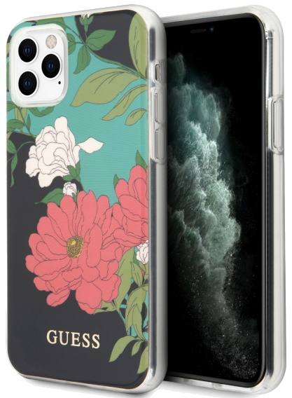 Étui Guess pour iPhone 11 Pro Max noir N°1 Flower Collection