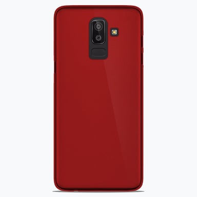 Coque silicone unie compatible Givré Rouge Samsung Galaxy J8 2018