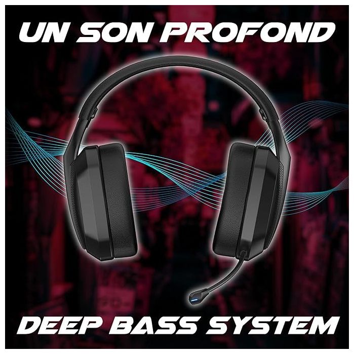 Casque Sans Fil Gamer Seinen H01 Wl Akuma - vue 4