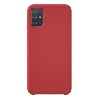 Coque silicone unie Soft Touch Rouge compatible Samsung Galaxy A71 5G