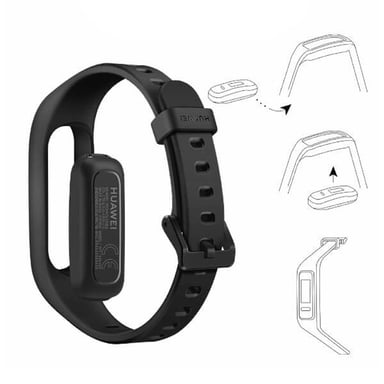 Huawei Band 3e Polsino PMOLED 1,27 cm (0,5'') Nero