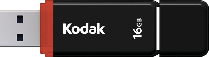 Kodak EKMMD16GK102 lecteur USB flash 16 Go USB Type-A 2.0 Noir, Rouge, Blanc - Neuf