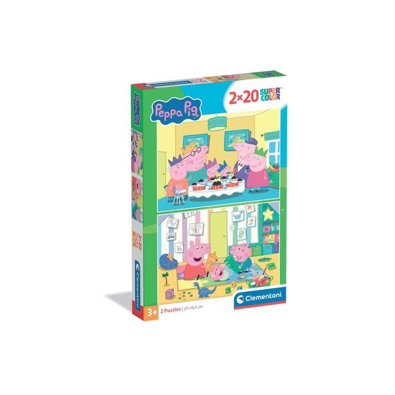 Puzzles 2x20 pièces : Peppa Pig Clementoni Puzzles - vue 9