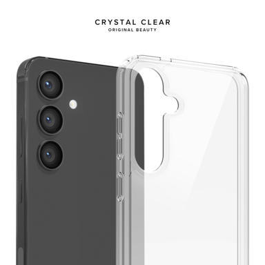 Funda híbrida invisible fabricada con un 83% de plástico reciclado para Samsung Galaxy S24+ 5G, Transparente