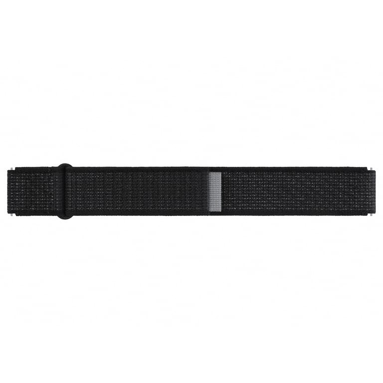 Correa grande original de tela de plumas para Samsung Galaxy Watch 4 / 5 / 6 / 7 - 20 mm - M/L - Negro