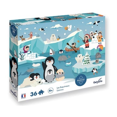 Puzzle educativo de 36 piezas Esquimal Calypto - Made in France