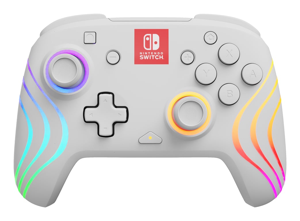 PDP Afterglow Wave Manette de jeu Nintendo Switch, Nintendo Switch OLED, Blanc - Neuf