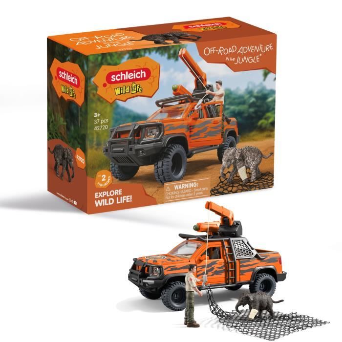 Figurine Aventures en 4x4 dans la jungle 42720 Gamme Wild Life Neuf