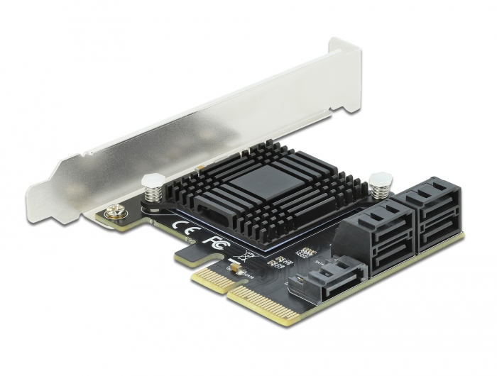 DeLock Carte Contrôleur PCI Express vers 5 ports SATA 6 Gbps Low Profile