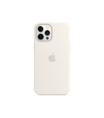 APPLE iPhone 12 Pro Max Coque en Silicone avec MagSafe - Blanc