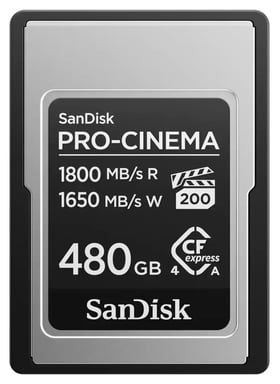 SanDisk PRO-CINEMA CFexpress Type A Card - 480GB 480 Go