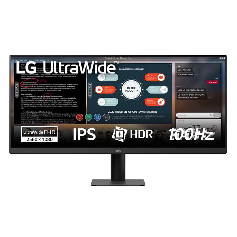 LG 29U511A-B écran plat de PC 73,7 cm (29 ) 2560 x 1080 pixels WFHD LCD Noir - Neuf
