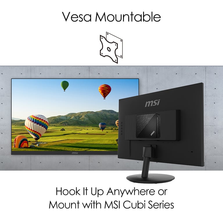 MSI Pro MP242 60 5 cm 23.8 1920 x 1080 pixels Full HD LCD Neuf - vue 3