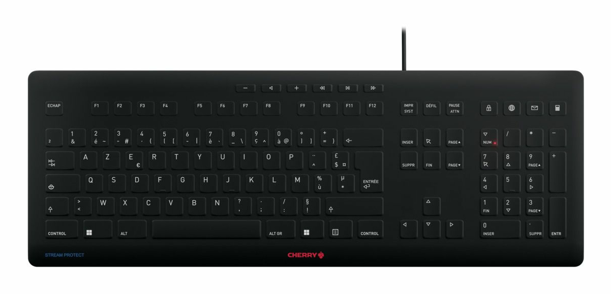 Cherry Stream Protect Corded Keyboard BE Neuf - vue 4