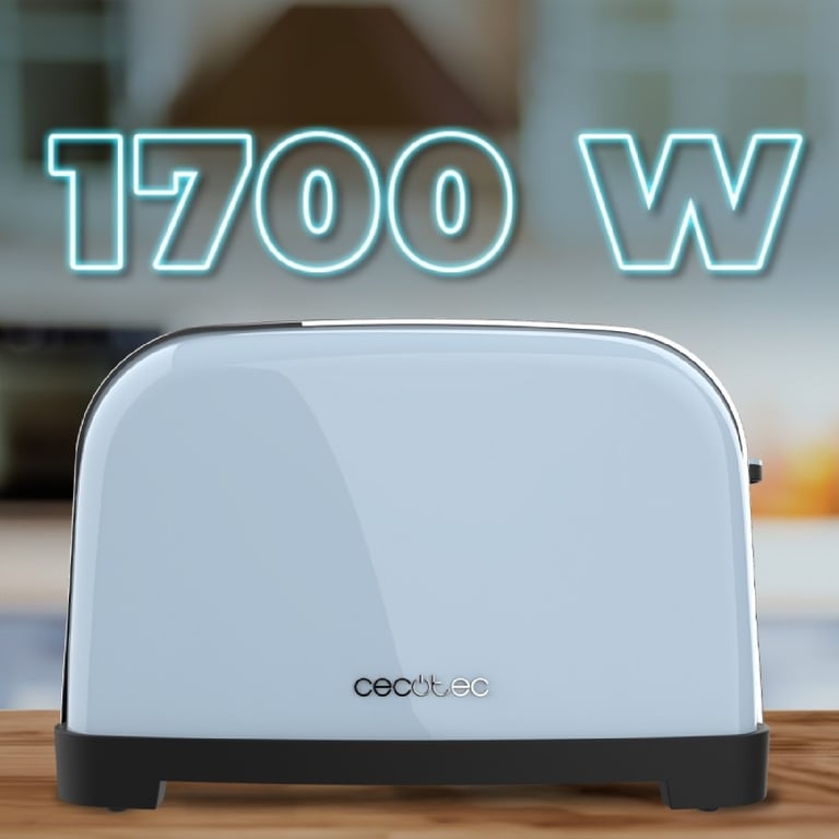 CECOTEC 04829 - Grille-pain vertical Toastin' time 1500 Double Blue - Neuf
