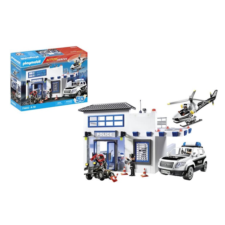 Jeux D'imitation Poste De Police Et Véhicules Playmobil La Boite - vue 3