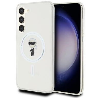 Custodia Karl Lagerfeld Ikonik MagSafe per Samsung Galaxy S23+, trasparente