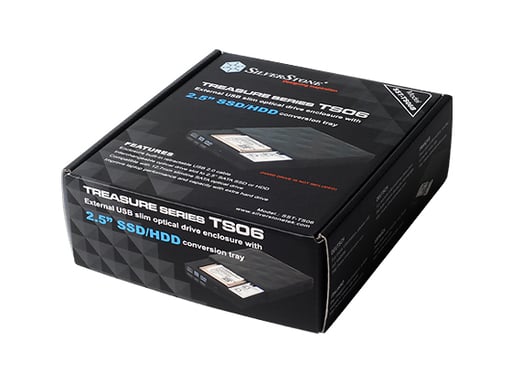 Silverstone TS06 Noir 2.5'' Alimenté par port USB