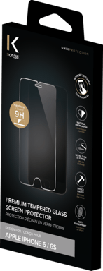 Protezione dello schermo in vetro temperato premium per Apple iPhone 6/6s, trasparente