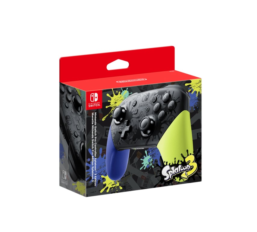 Nintendo Pro Controller Splatoon 3 Edition Bluetooth Manette de jeu AnalogiqueNumérique Nintendo Switch - vue 2