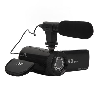 Appareil photo numérique HD avec objectif grand angle Black