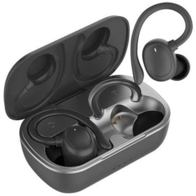 Auriculares muvit iO inalámbricos Bluetooth ENC con Cancelación de Ruido IPX5 negros