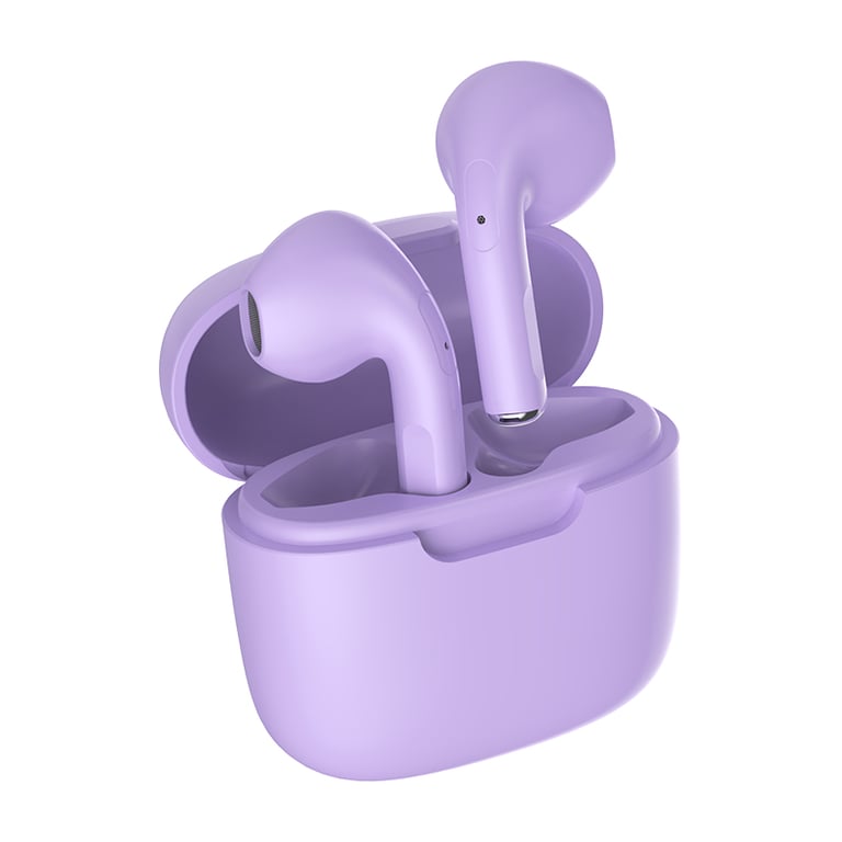 Bigben Interactive COLORBUDS Casque True Wireless Stereo (TWS) Ecouteurs Appels/Musique Bluetooth Violet - Neuf