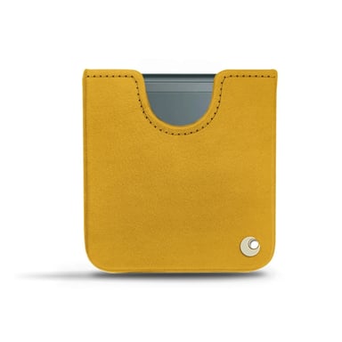 Pochette cuir Samsung Galaxy Z Flip3 -  - Jaune - Cuir lisse premium