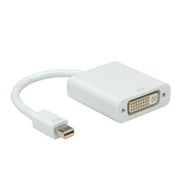 ROLINE Mini DisplayPort-DVI Adapter, M/F Blanco