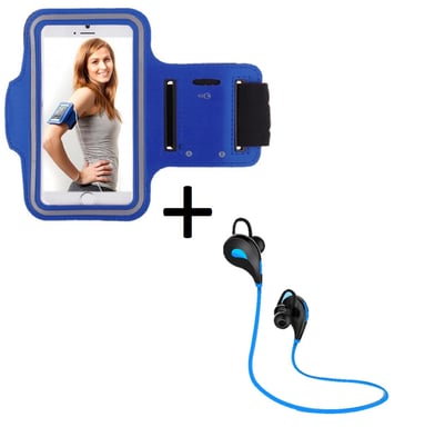 Pack Sport pour Smartphone (Ecouteurs Bluetooth Sport + Brassard) Courir