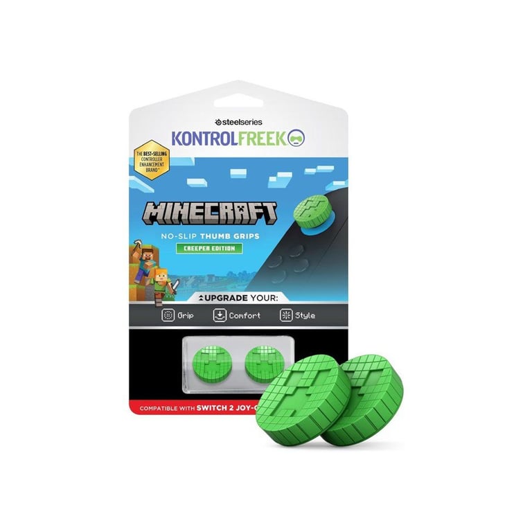 Sticks Joy con Nintendo Switch 2 Minecraft Creeper - vue 3