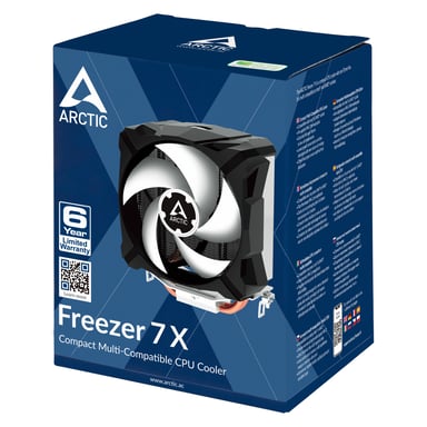 ARCTIC Freezer 7 X Processeur Refroidisseur d'air 9,2 cm Aluminium, Noir, Blanc 1 pièce(s)